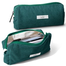 Pencil Bag Pen Case, Soft Corduroy Small Pencil Pouch Organizer with Zipper, ...
