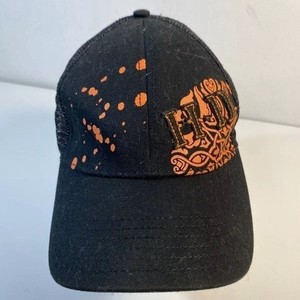 Harley Davidson Hook and Loop Mesh Back Hat Orlando Florida Embroidery On Back