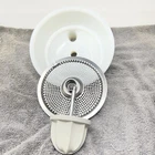 Vtg Sunbeam Mixmaster White Milk Glass Juicer Bowl WITH ATTACHMENTS-See Pics