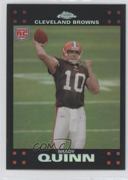 2007 Topps Chrome Refractor Brady Quinn #TC167 0l1