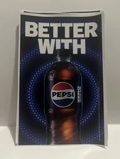 Better With Pepsi Promotional Stickers New Logo x4