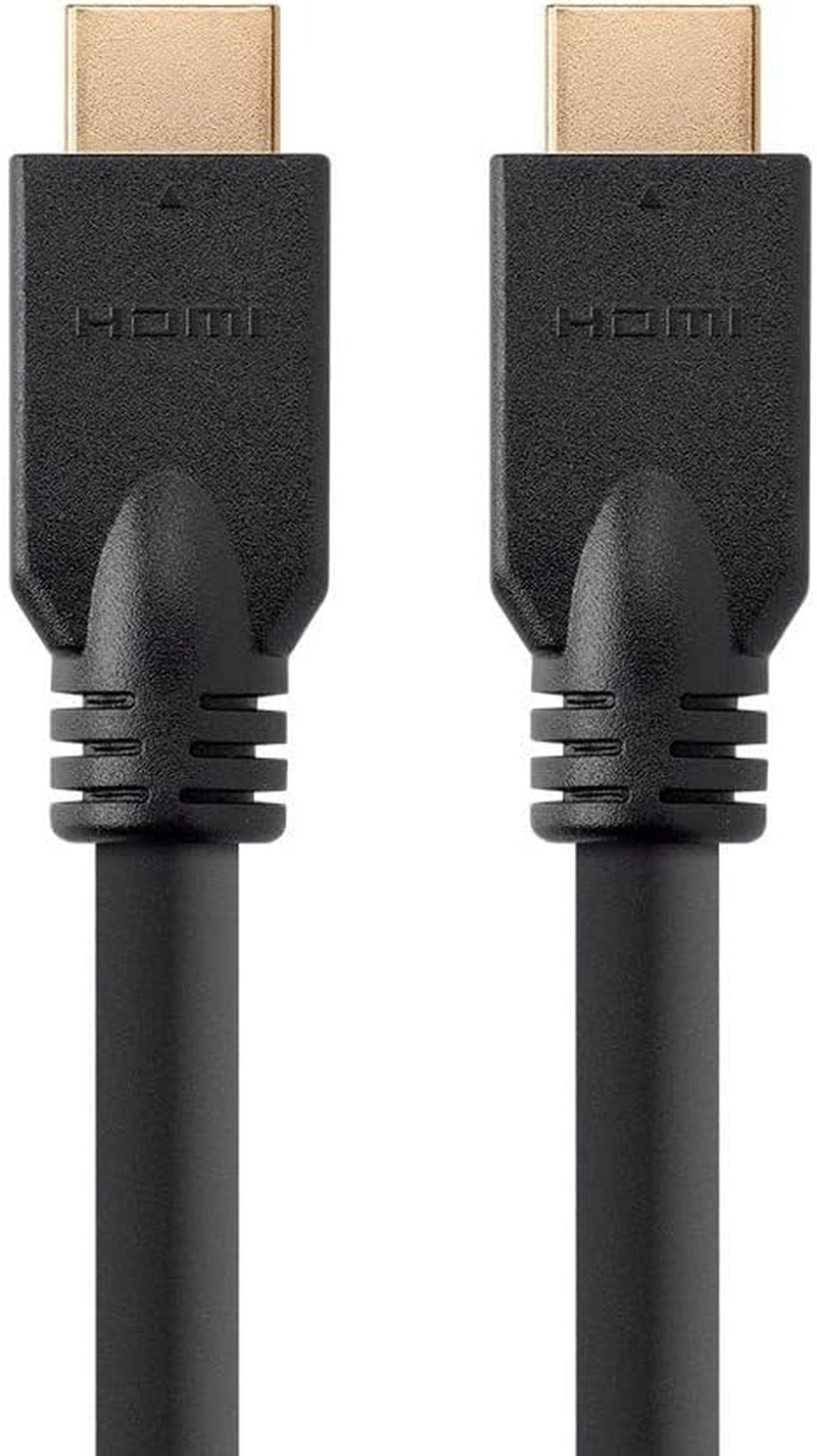 15ft Black HDMI Cable - High Speed 4K 60Hz HDR 18Gbps 26AWG No Logo-image