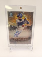 2024 Bowman Chrome Josue De Paula Gladiators Gold Mini Diamond Auto 25/50