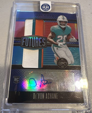 2023 Panini Legacy Futures /25 De'Von Achane RPA Rookie Patch Auto RC 🐬🐬