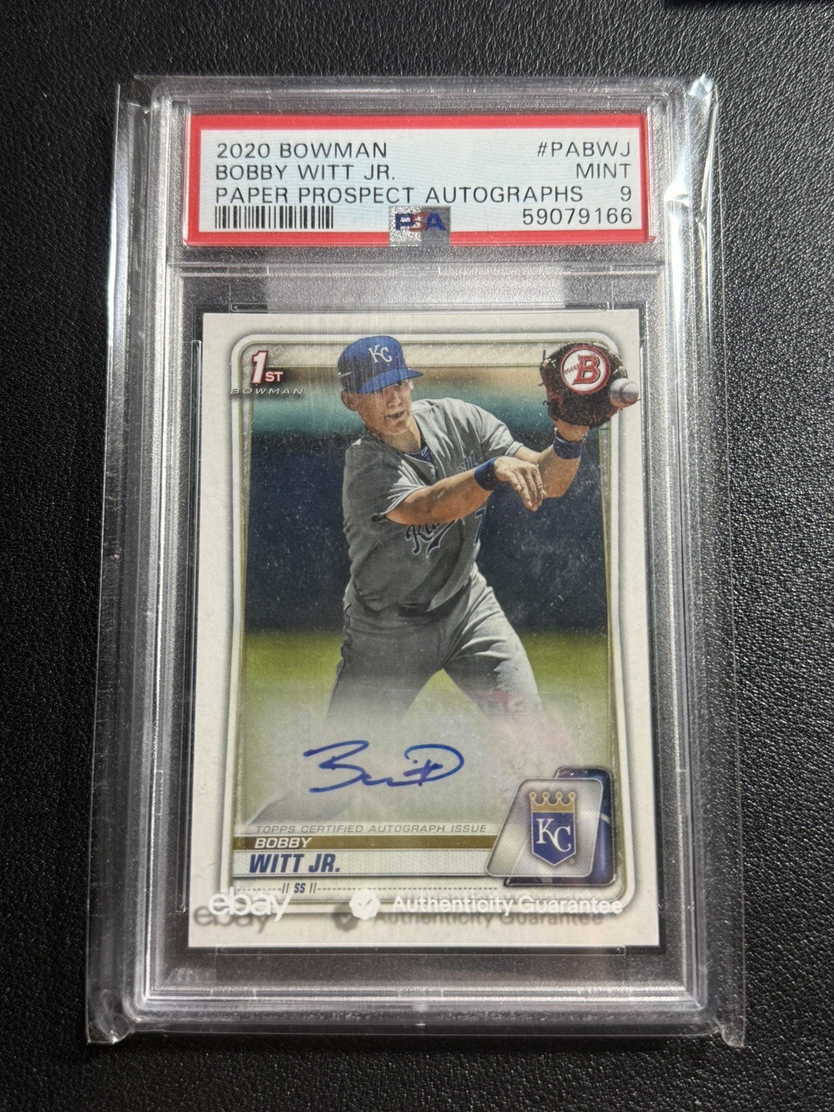 Bobby Witt Jr. #PA-BWJ Baseball Cards 2020 Bowman Paper Prospect Autographs trading card — raw and PSA graded price guide
