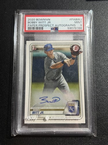 Bobby Witt Jr. #PA-BWJ 2020 Bowman Paper Prospect Autographs card