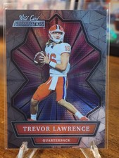 TREVOR LAWRENCE ROOKIE CARD 2021 Wild Card Alumination Football CLEMSON TIGER RC. rookie card picture