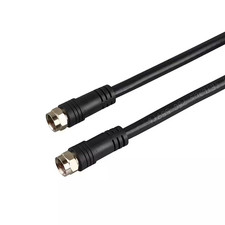 15 Ft. Black 18-Gauge RG6 Coaxial Cable