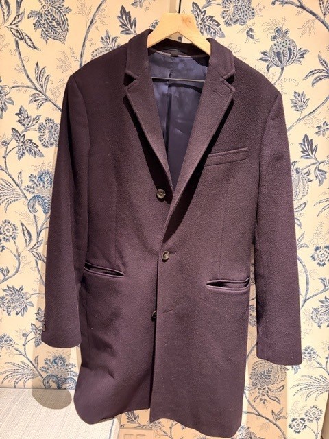 Jcrew Ludlow Topcoat Italian Wool/ Cashmere Navy Size 40R