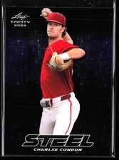 2023 Leaf Trinity Mega Box Charlie Condon Steel Stars and Dots Purple /99 SP