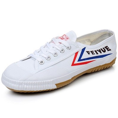 Unisex Feiyue Schuhe Wushu Kung Fu Tai Chi Sneaker Weiß Schwarz Canvas