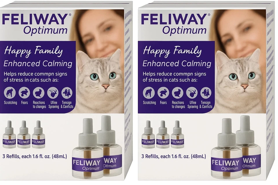 Feliway Optimum 30 Day Refill X 3 Value Pack x2 - image 3 of 4