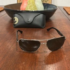 RAY BAN Black RB3483 004/58 60 sunglasses Polarized
