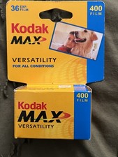 Kodak Max 400 Color 35mm Film 36 Exposures Expired Film