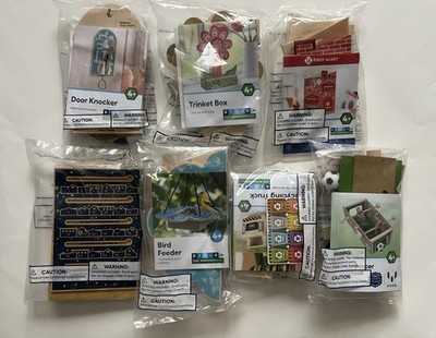 Lowe's JR. DIY BUILDER BUNDLE - 7 KID'S WORKSHOP KITS! Includes JR BUILDER PATCH