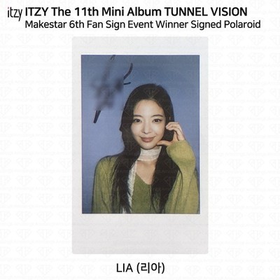 ITZY 11th Tunnel Vision Makestar 6th Sign Event Winner Signed