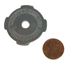 WEBSTER CHICAGO CORPORATION Vinyl Record 45 RPM Metal Insert Adapter Vintage EUC