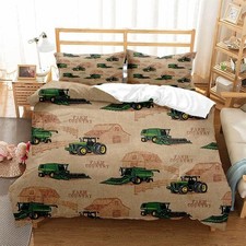 Tractor Bedding Set,Farm Animalls Truck Tractor Vehicles Duvet Cover Set for ...