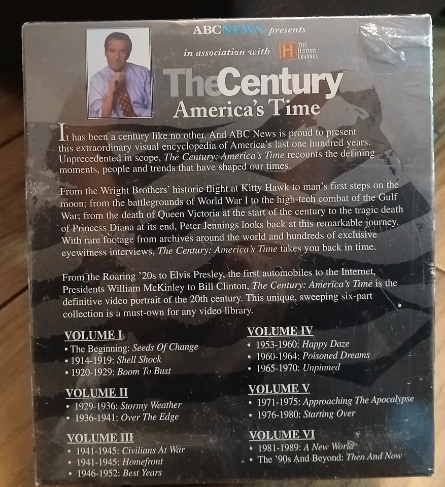 VHS Sealed Set ABC News Presents The Century America's Time with Peter Jennings - Image 2 of 4