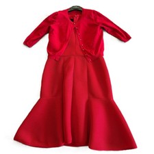 Carolina Herrera Carolina Herrera CH Red Cardigan set Trumpet Dress