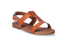 Wonder Nation Little Girls Braid Sandals NEW Brown Size 13