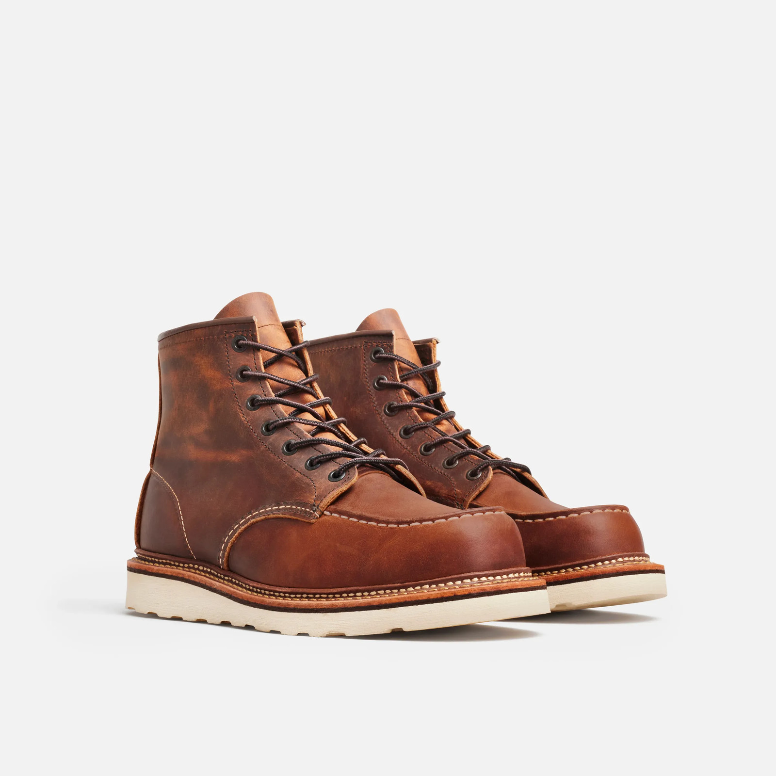 Red Wing 01907 Men's 6-Inch Boot in Copper Rough - Tough Leather SIZE 11 2E