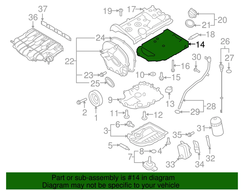 Cacerola de aceite original Volkswagen 06J-103-603-BD Foto 2 de 3