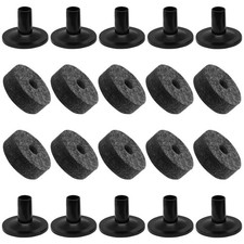 20 PCS Cymbal Stand Sleeves and Felts Set Drum Kit Maintenance Accessories