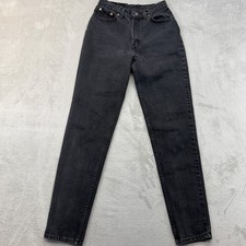 Levi's 512 Jeans Women's 9 Long Slim Fit Tapered Leg Black Vintage USA Made 90s