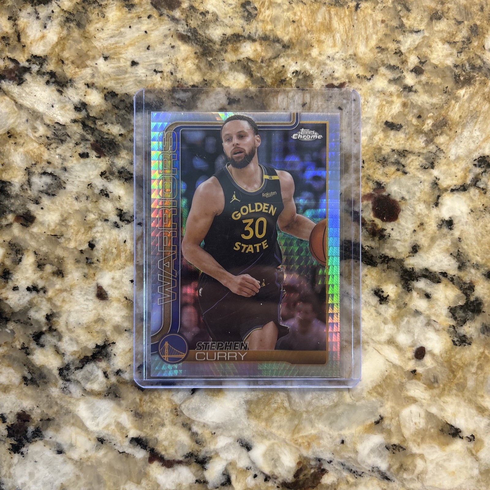 Stephen Curry 2025-26 Topps Chrome Basketball Prism Refractor #201