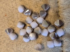 Lot Of 12 Genuine Swarovski Crystals, Bicone Beads, Rose Alabaster, 6mm