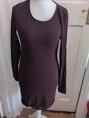 H&M Basics Langarmkleid Medium dunkellila