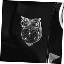 Bling Owl Crystal Car Engine Start Button Cover - Diamond Rhinestone Push Black