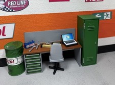 1:18 Diorama Werkstatt Set Modell Set Garage Werkstatt Reparatur 12 Teile Neu