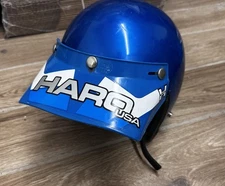 Vintage 70’s 80’s Haro USA BMX Blue Visor Helmet Size M