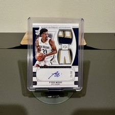 2024-25 National Treasures Yves Missi RC RPA Rookie Dual Patch Auto /99 SP Rare