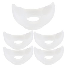 5Pcs Reusable Soft Silicone Snorkel Mouthpiece Comfortable Respiratory Trainer
