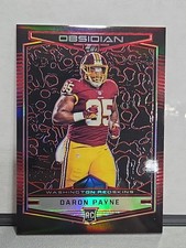 #1/5 FOTL!!! 2018 PANINI OBSIDIAN RED ELECTRIC ETCH Daron Payne #146 Rookie RC