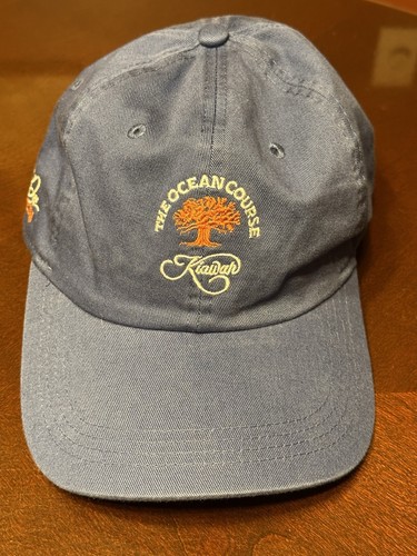 Ocean Course Kiawah Pete Dye Golf Hat Royal Blue Cap Ahead Classic Cut