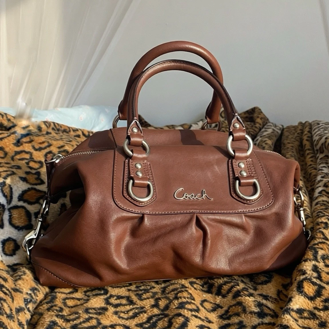 Coach Ashley Satchel/Top Handle Bag Brown Bags & Handbags for