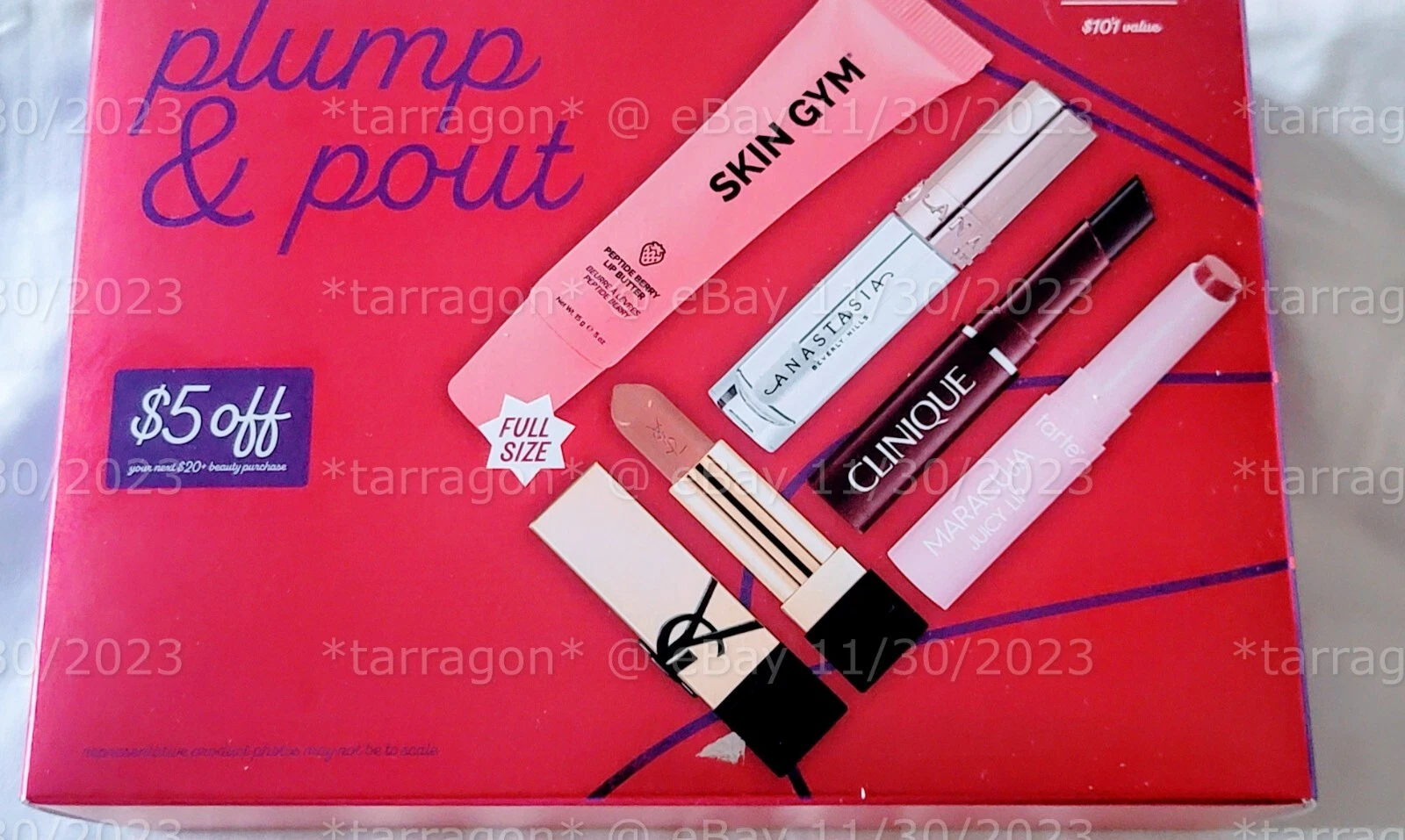 CREATED FOR MACY'S Plump & Pout Lip Set Kit Holiday 2023 Clinique Black Honey