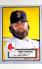 2015 Topps '52 Tribute Gold Jumbo 5x7 1952 #118 Mike Napoli /49 Red Sox 7x5
