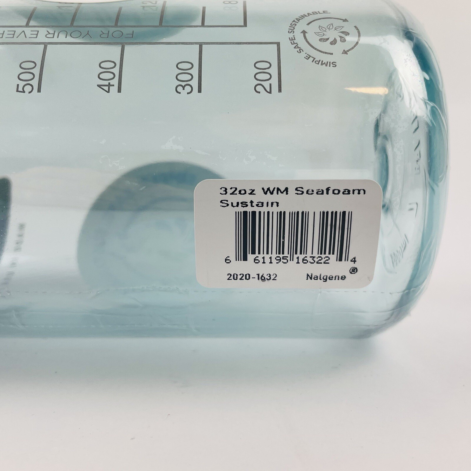 Nalgene Sustain Tritan Wide Mouth 32 oz Seafoam Green Water Bottle w/ Lid NEW