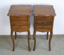 Nachttische Nachtschrank Nachtkommode Nussbaum Teak Holz