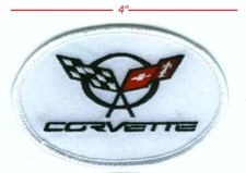 Corvette Racing Team Vette Super Sports iron/sew-on 4" Patch: CORVETTE C-5 LOGO