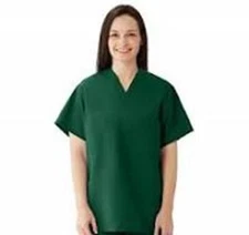 MEDLINE COMEFORTEASE UNISEX SCRUB SHIRT/S/910JEGS-CM