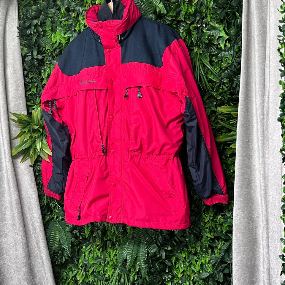 COLUMBIA SPORTSWEAR Jacket Mens M Fleece Line Bugaboo Red Black Full Zip 2 In 1 - Image 2 of 4