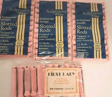 Scalpmaster Pink Slotted Perm Rods 292572 3 Packs Plus 1 Bonus Pack First Lady