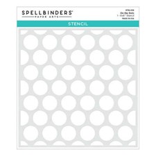 Spellbinders - On the Dots Stencil - Birthday Celebrations Collection, STN-016