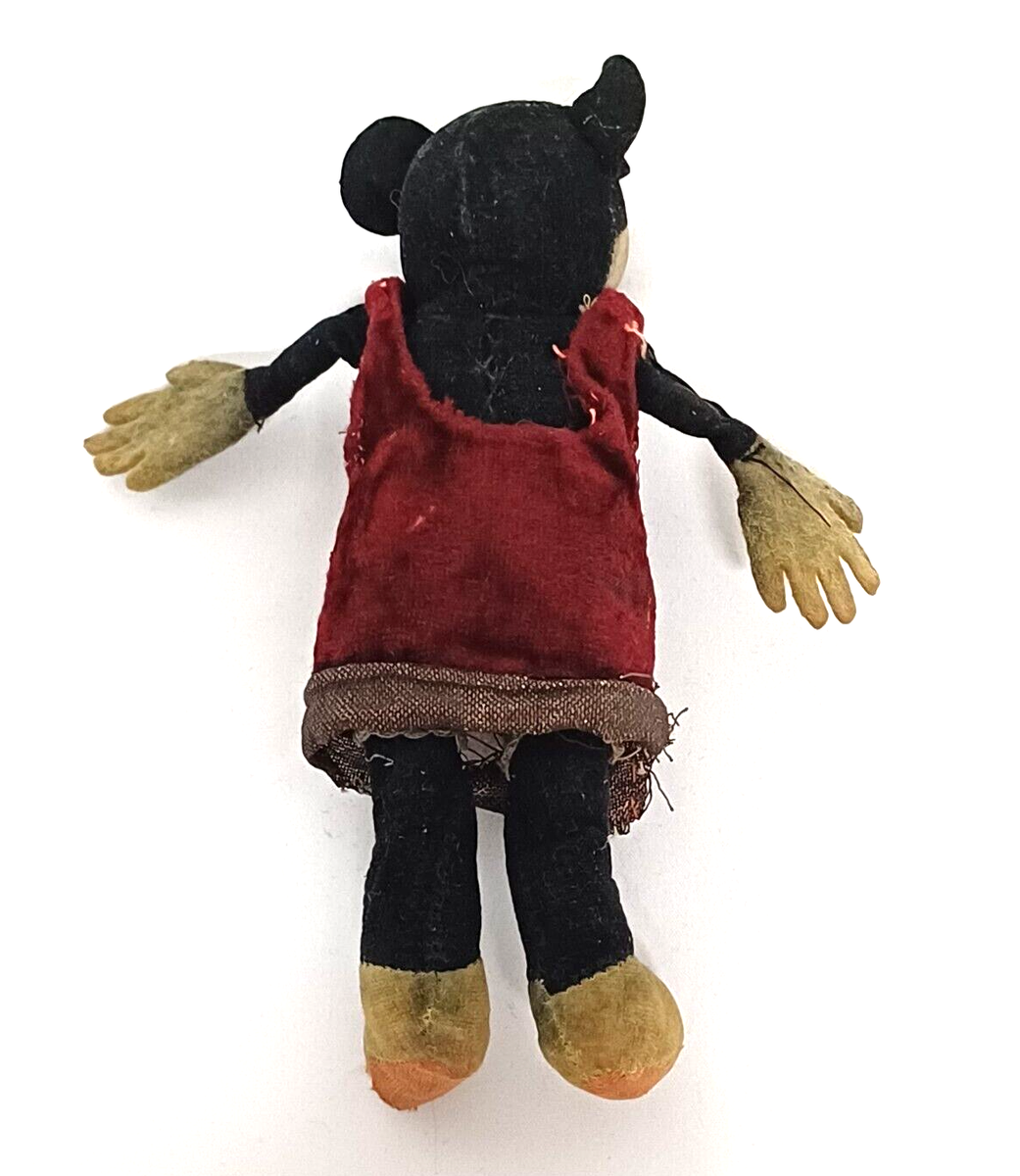 ANTIQUE 30'S MINNIE MOUSE PLUSH DEAN'S RAG BOOK TOY PLUSH RARE | eBay